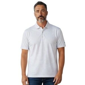 Johnnie-O Men's size Medium Performance Golf UPF 50 Active Athletic Pin Up Polo